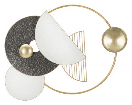 Decoratiune perete Boly, metal, auriu negru - creativdeco.ro [0]