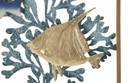 Decoratiune perete Fish, fier, multicolor [4]