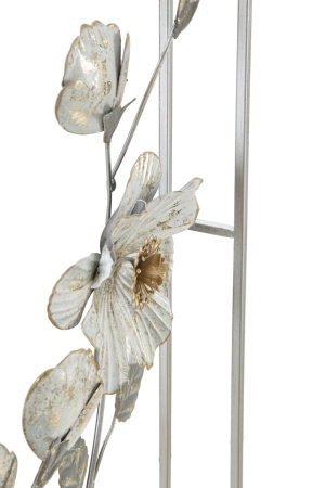 Decoratiune perete Flix, fier, alb argintiu, creativdeco.ro [3]