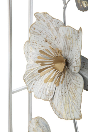 Decoratiune perete Flix, fier, alb argintiu, creativdeco.ro [2]