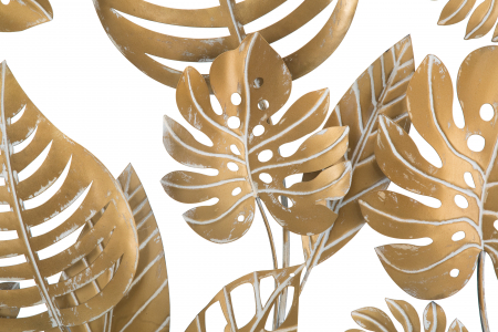 Decoratiune perete aurie cu frunze Jungle | creativdeco.ro [2]