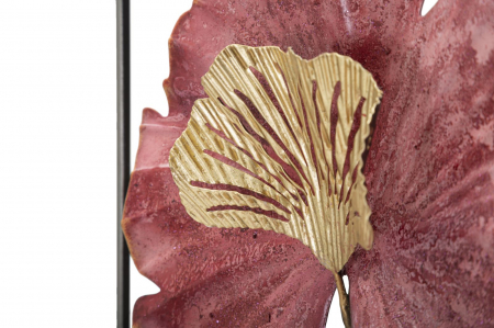 Decoratiune perete Lobo, fier, gri rosu - creativdeco.ro [2]