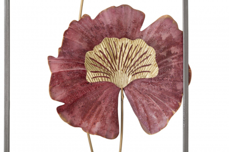 Decoratiune perete Lobo, fier, gri rosu - creativdeco.ro [4]