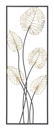 Decoratiuni metalice - Decoratiune perete frunze palmier Luxy | creativdeco.ro
