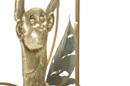 Decoratiune perete Monkey, fier, multicolor [3]