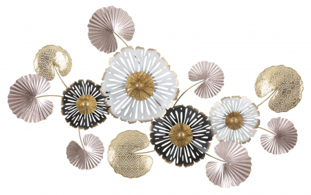 Decoratiuni perete - Decoratiune perete Pinky B, roz/auriu