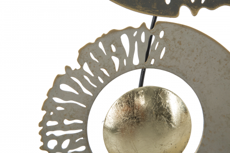 Decoratiune perete Ring, metal, multicolor [5]