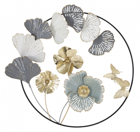 Decoratiuni metalice - Decoratiune perete rotunda Campur, fier multicolor