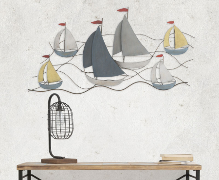 Decoratiuni marine | Panou metalic vaporase | CreativDeco [1]