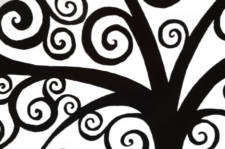 Decoratiune perete Three, fier negru [3]