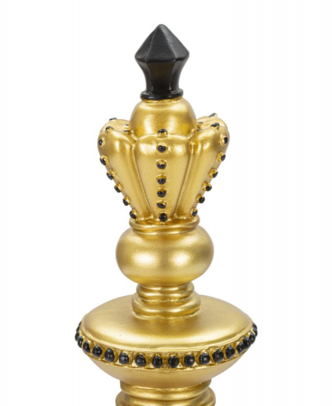 Piesa sah Rege auriu-negru decorativa - CreativDeco.ro   [2]