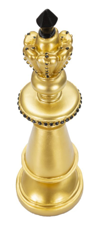 Piesa sah Rege auriu-negru decorativa - CreativDeco.ro   [1]