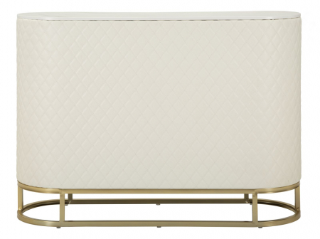 Dulap crem cu piele, stil comoda | Mobilier versatil | CreativDeco [9]
