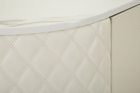 Dulap crem cu piele, stil comoda | Mobilier versatil | CreativDeco [5]