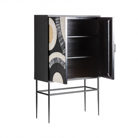 Dulap contemporan MDF negru alb|Dulapuri moderne [2]