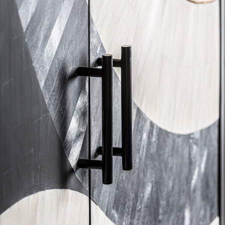 Dulap contemporan MDF negru alb|Dulapuri moderne [4]