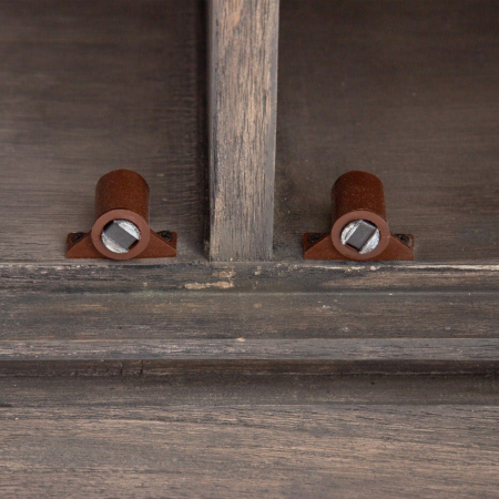 Dulap din lemn Mindi maro cu fronturi patchwork [8]