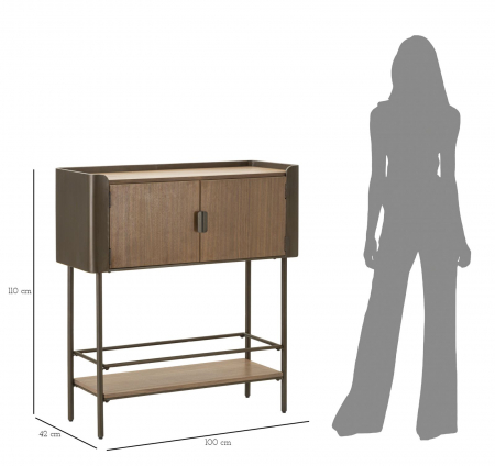 Dulap Toronto cu design minimalist si aspect retro. Dulapuri cu impact vizual pentru interior contemporan. Mobilier modern CreativDeco. [8]