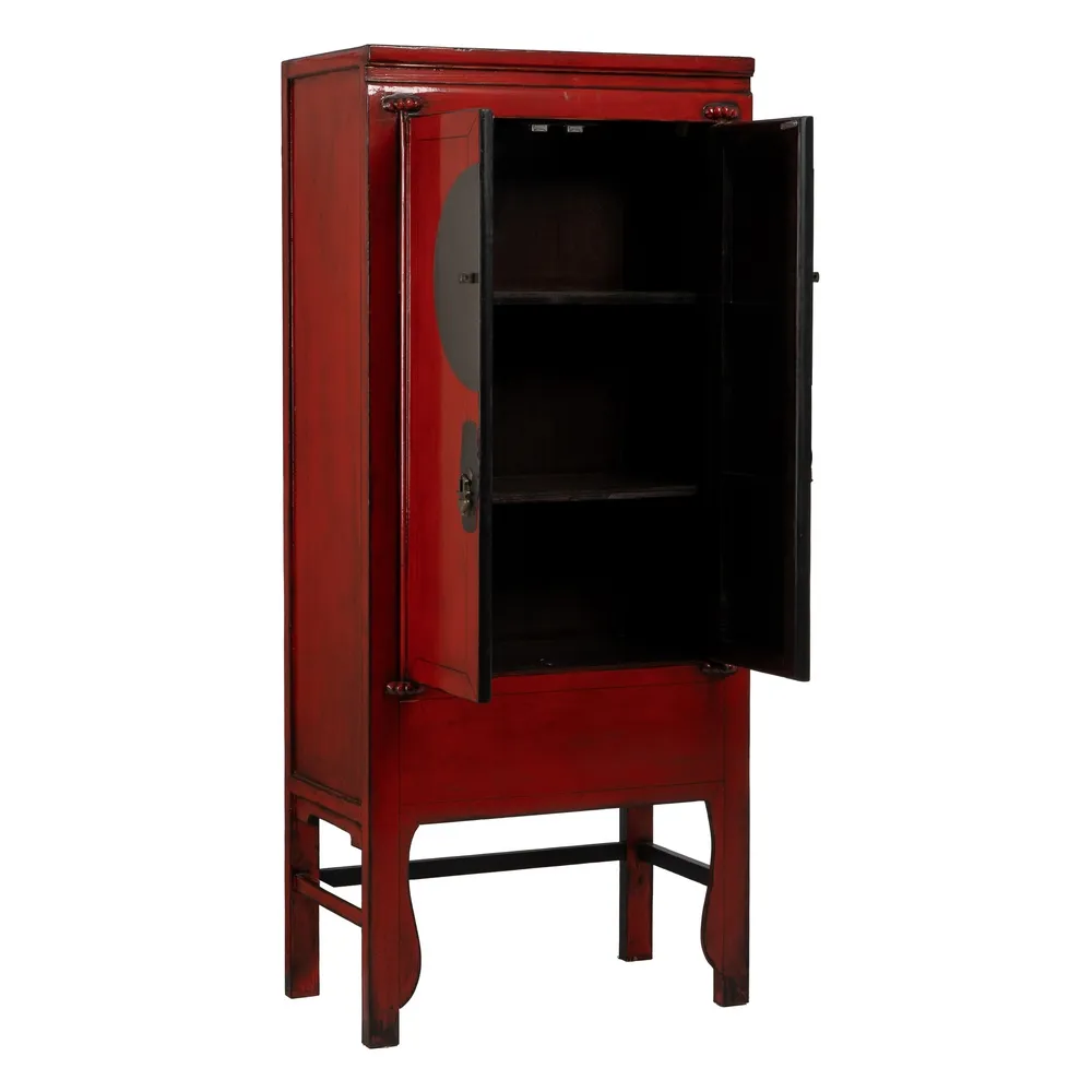 Dulap rosu vintage design oriental | Mobilier vintage colorat [2]