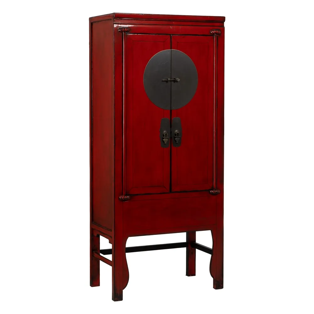 Dulap rosu vintage design oriental | Mobilier vintage colorat [1]