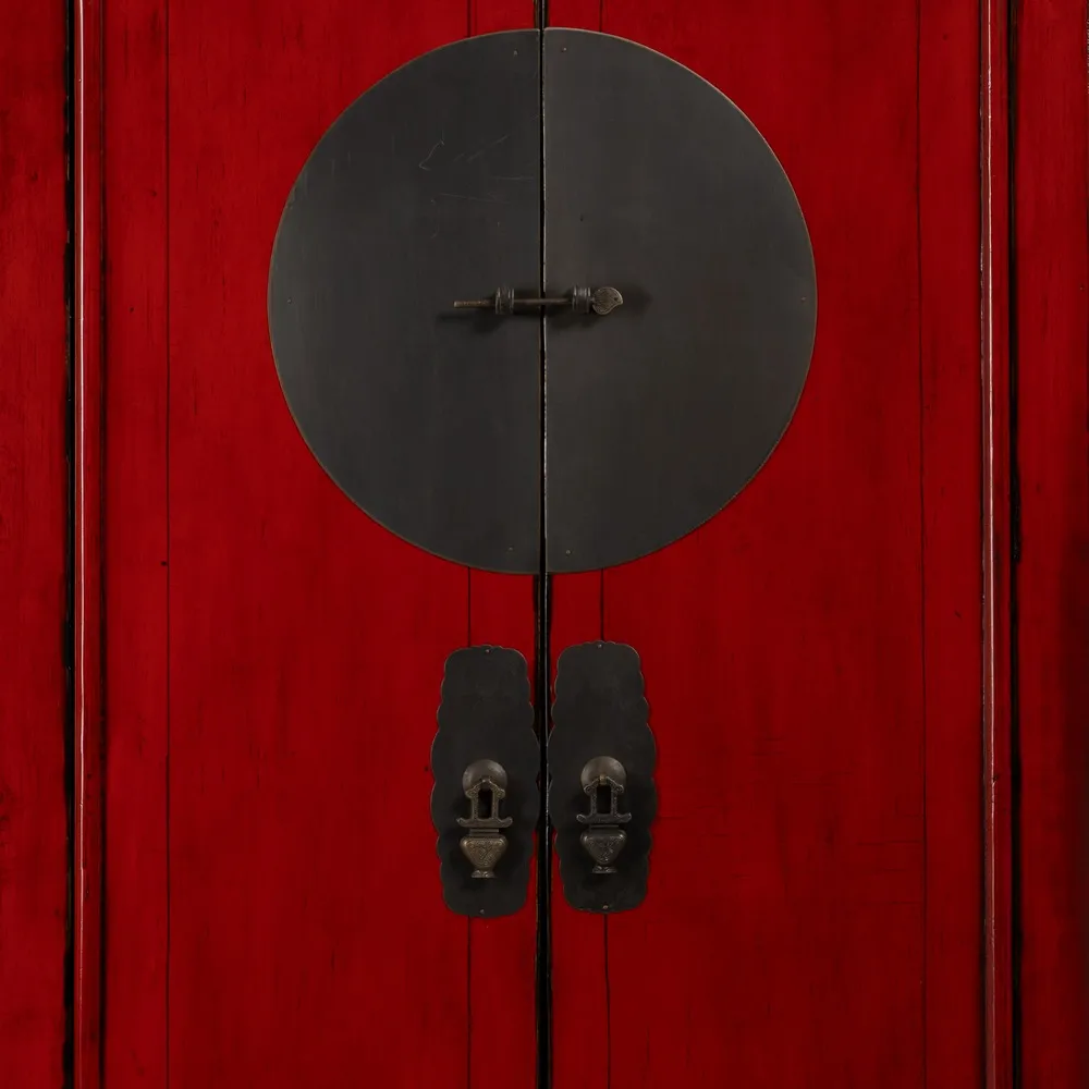 Dulap rosu vintage design oriental | Mobilier vintage colorat [3]