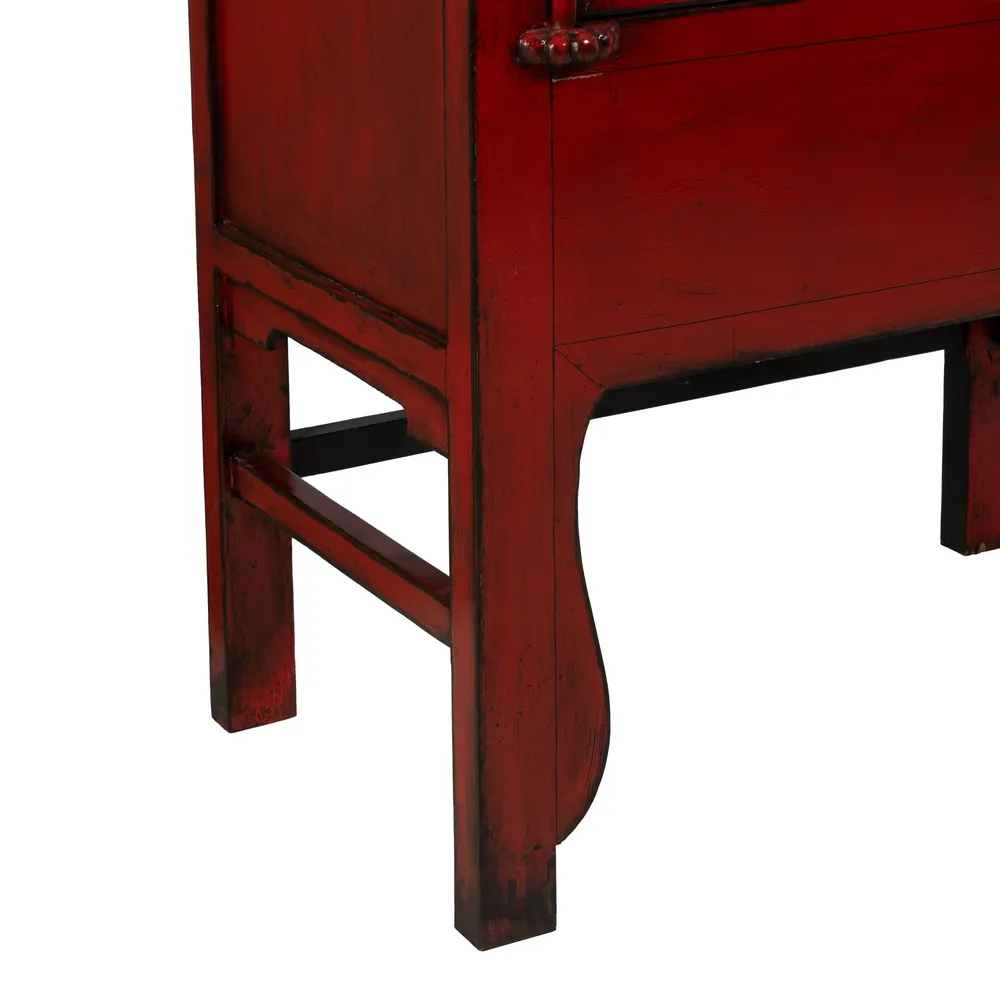 Dulap rosu vintage design oriental | Mobilier vintage colorat [8]