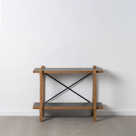 Biblioteca, rafturi, vitrine - Etajeră din lemn și metal în stil nordic Oslo