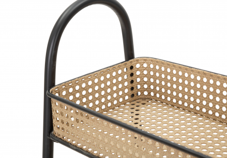 Etajera metal negru bej cu roti Fuji | creativdeco.ro [6]