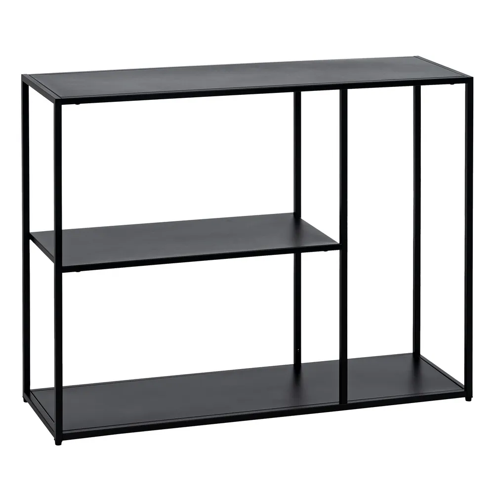 Etajera moderna neagra otel design asimetric | Mobilier living [1]