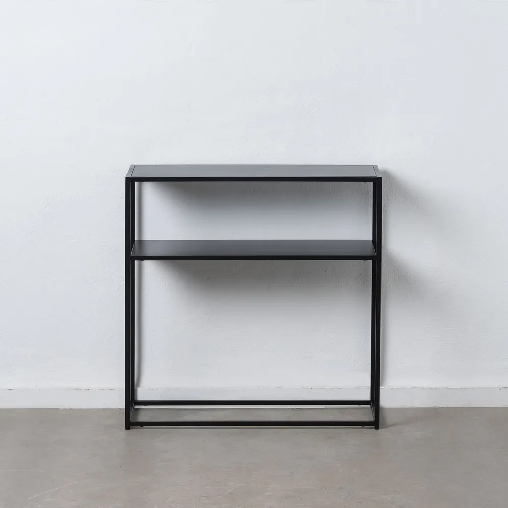 Colectii - Etajera minimalista neagra otel | Rafturi moderne living
