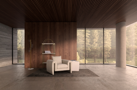 Etajera ovala Art Deco fier auriu|Mobilier luxos [5]