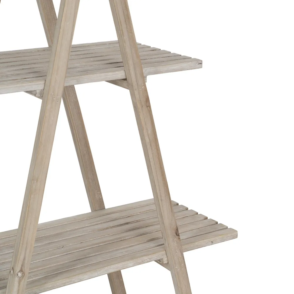 Etajera rustică pentru flori | Rafturi din lemn | CreativDeco [4]