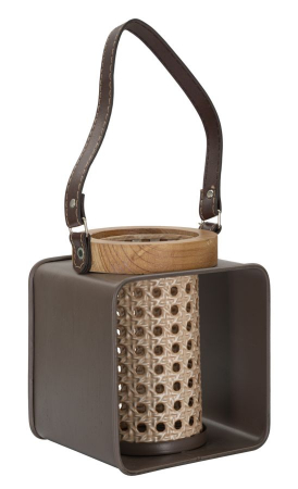 Suporturi Lumanari, Sfesnice - Felinar decorativ Iron-Rattan stil boho-chic CreativDeco