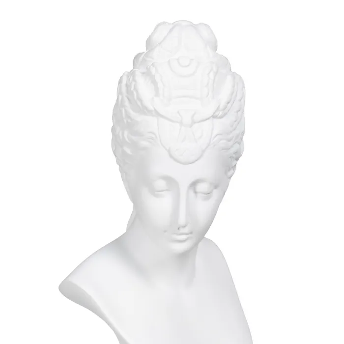 Bust decorativ polirășină albă|Decoruri clasice elegante [4]