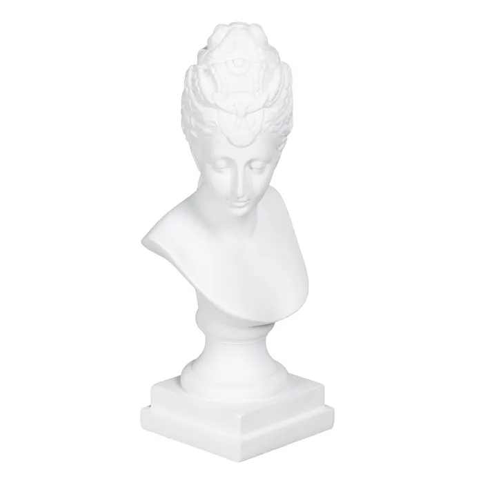 Bust decorativ polirășină albă|Decoruri clasice elegante [2]