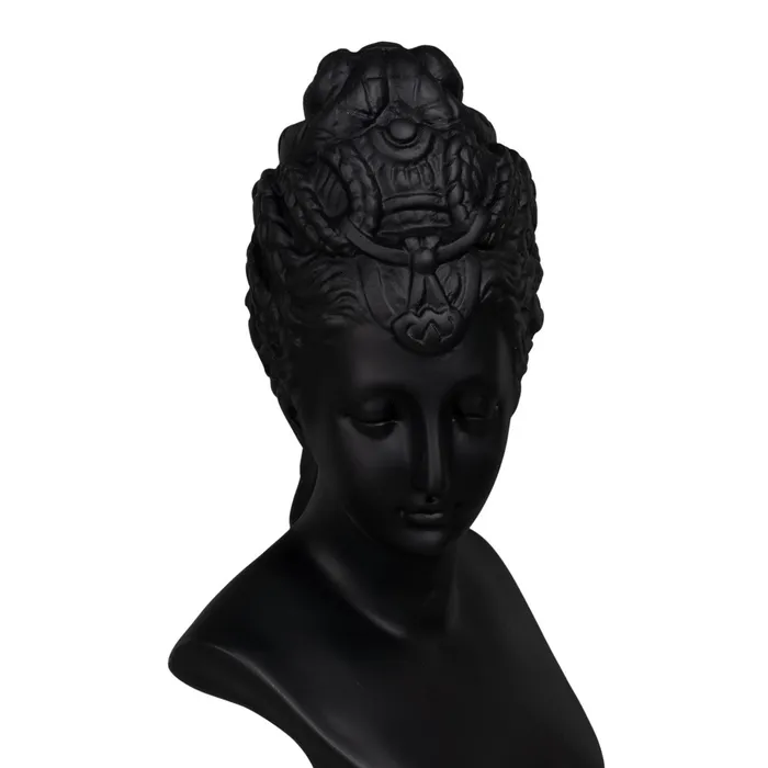 Bust decorativ polirășină neagră|Decoruri de lux moderne [4]