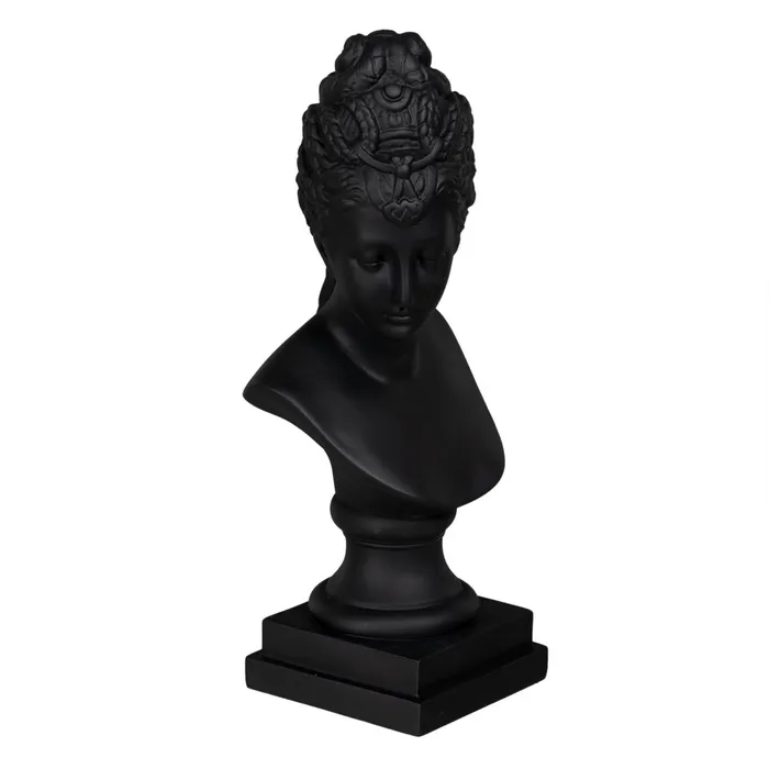 Bust decorativ polirășină neagră|Decoruri de lux moderne [2]