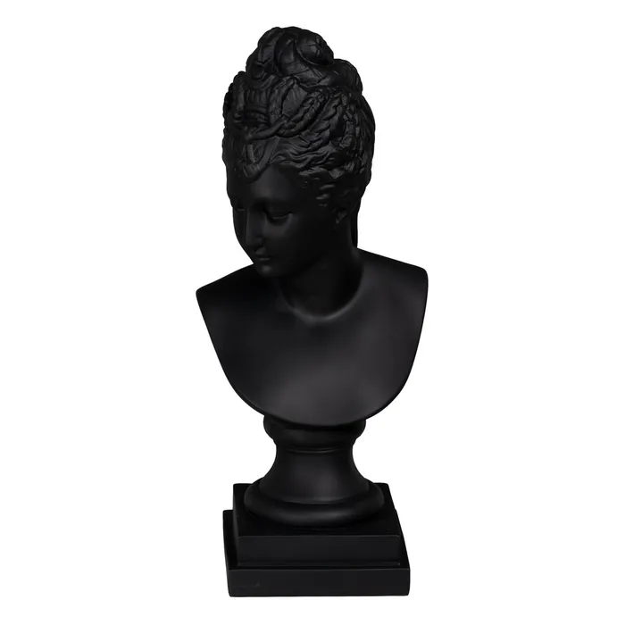 Statuete si Sculpturi - Bust decorativ polirășină neagră|Decoruri de lux moderne