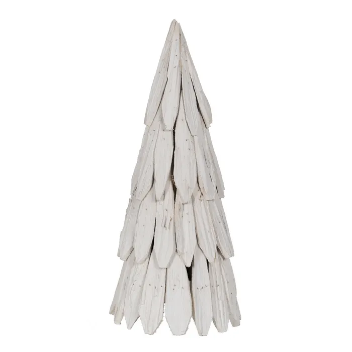 Statuete si Sculpturi - Figura brad alb lemn paulownia|Decoratiuni festive naturale