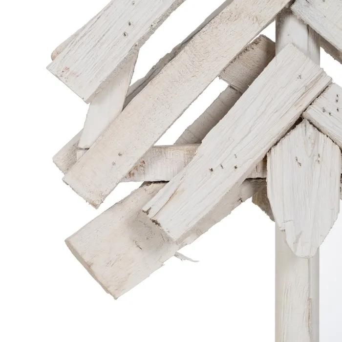 Figura brad alb stea lemn paulownia|Decoratiuni festive elegante [5]