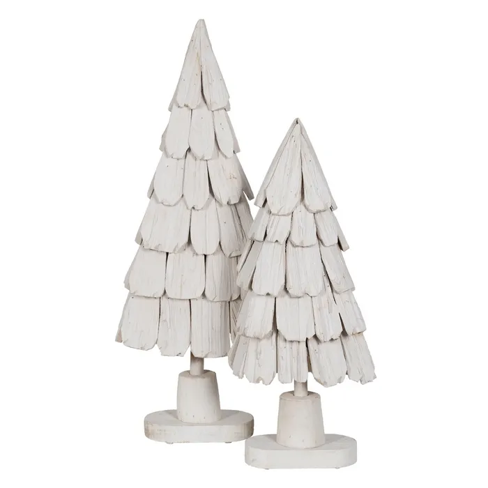 Figura brad alb lemn paulownia|Decoratiuni festive elegante [2]