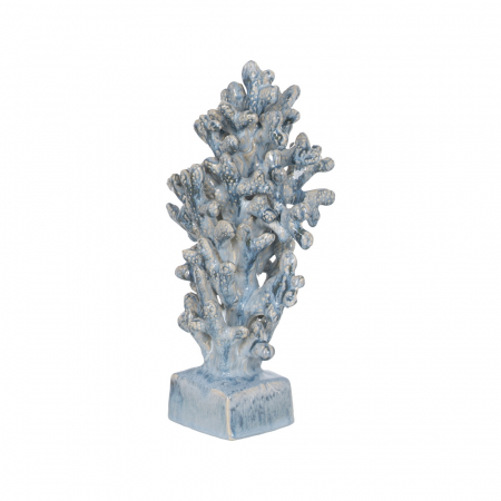CADOURI - Decor coral ceramica albastra pentru vitrine sau polite|Figurine moderne pentru interioare stilate