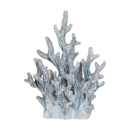 CADOURI - Coral ceramic albastru mare pentru decor rafinat|Figurine ceramice statement pentru interioare moderne