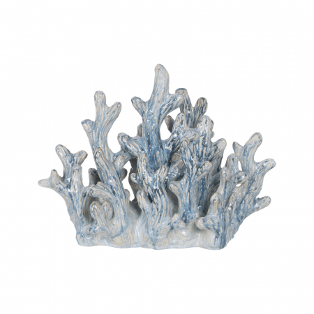 CADOURI - Coral ceramica decorativ pentru decor marin|Figurine albastre pentru interioare elegante
