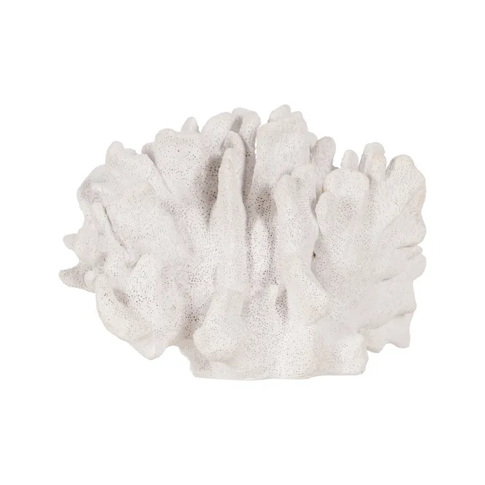 CADOURI - Figurina coral rasina alba contemporana|Decoratiuni marine naturale