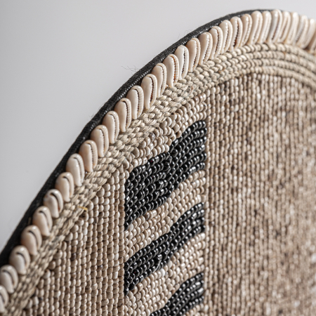 Figura decorativa din bambus in nuante neutre pe suport metalic negru demontabila Lahae 50x12x65 cm [2]