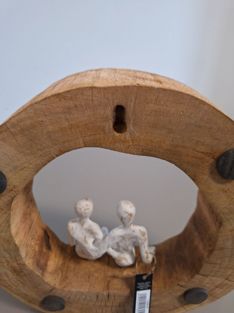 Figurina Cuplu din lemn de mango si aluminiu - creativdeco.ro [8]