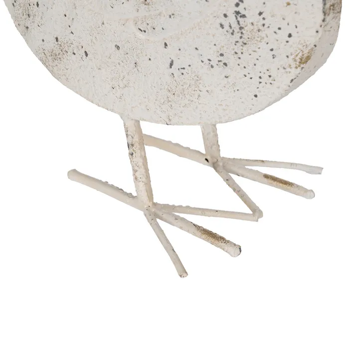 Figurină găină alb uzat exterior|Decorațiuni rustice versatile [5]