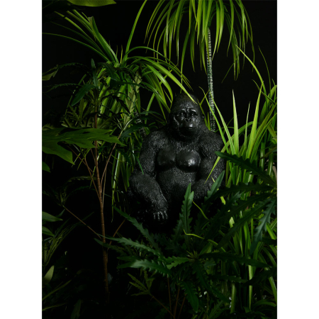 Figurină decor polirășină negru mat sculpturală [1]