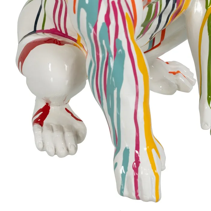 Figurină gorilă artistică rășină vibrantă|Decoruri de impact moderne [3]